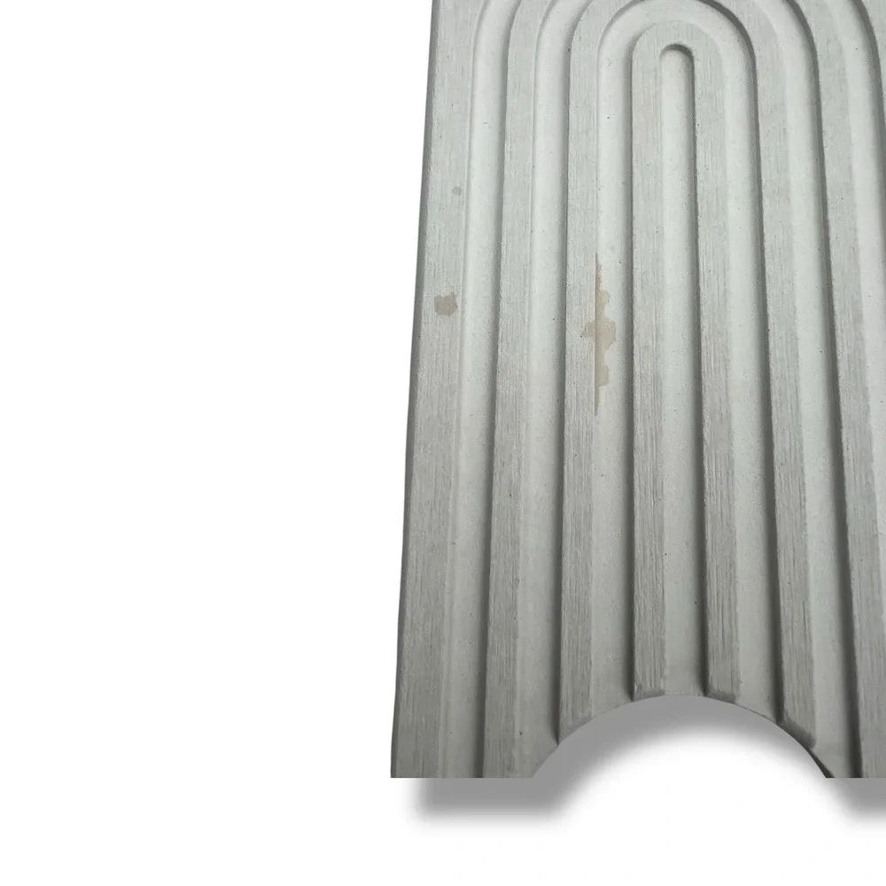 Concrete Tray - Arched Groove Design‎ (Small Stain Noted) - Decorative Organizer